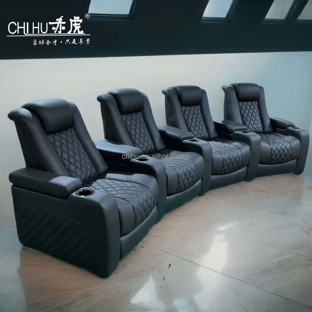 mini 4g wireless wifi camera cinema couch power rocking recliner Lounger Chairs  Home Theater Seating Movie Theatre Seats