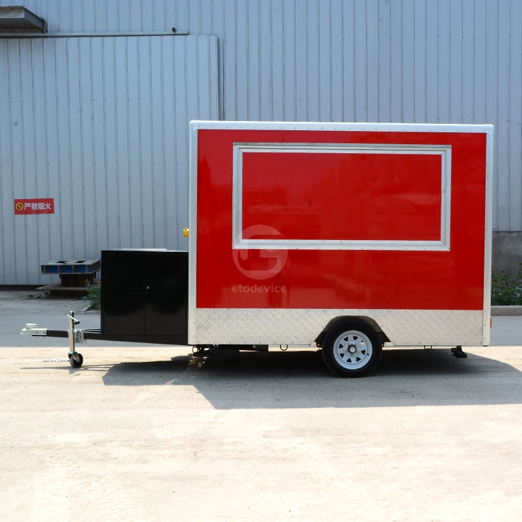 Wholesale Price Fast food trucks Mobile food trailer food vending van Catering trailer dessert cart