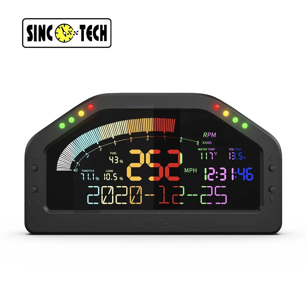  SincoTech 6 5 'Универсальный цифровой OBD2 измеритель приборной панели с ЖК-дисплеем Автомобильный Тахометр спидометр повышающий топливный Измеритель для автомобиля