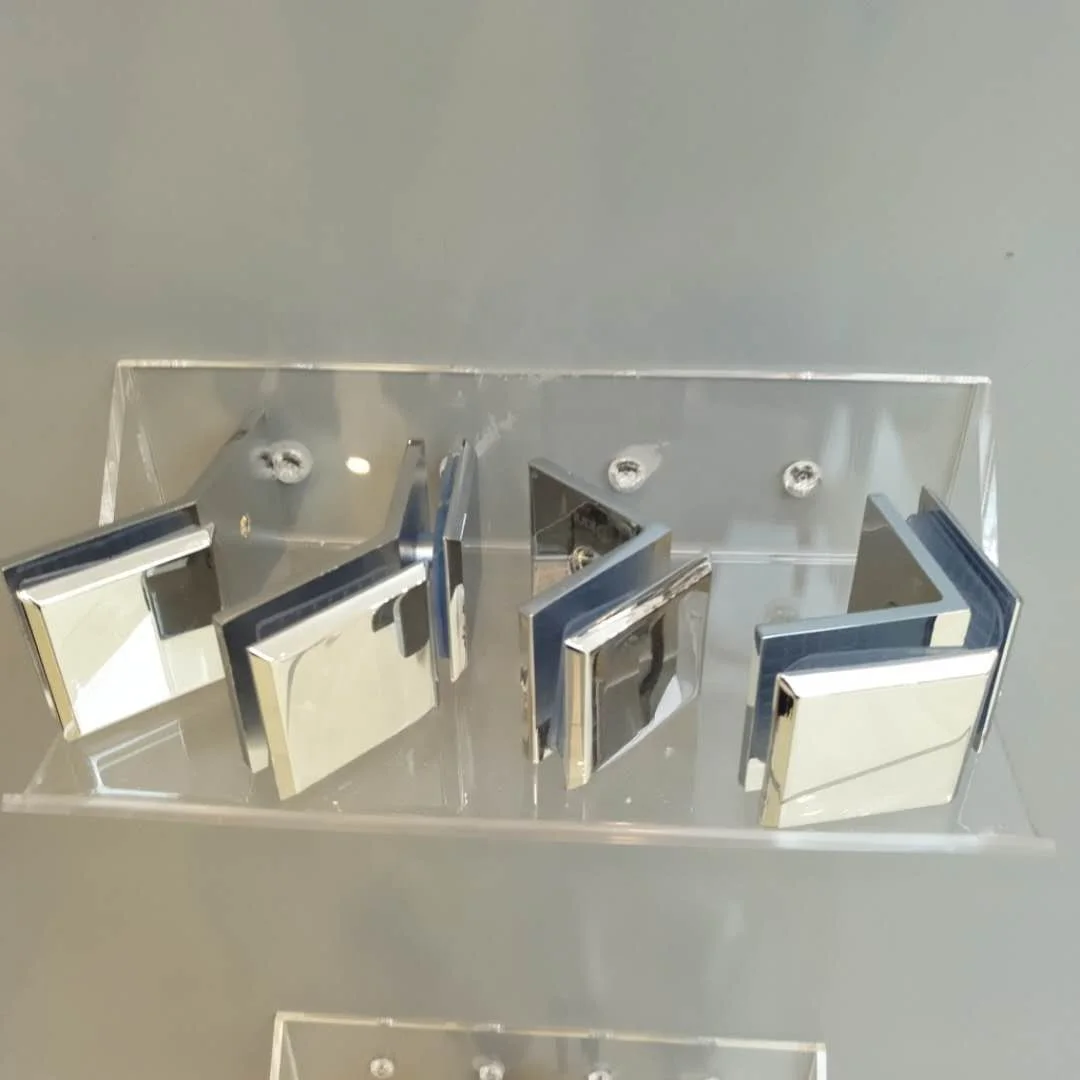 Glass to wall 0 degree glass clamp Door bracket glass holder for Bathroom