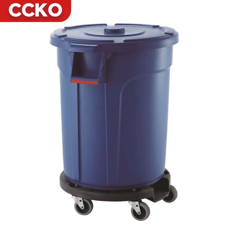 Wholesale Hotel 75L Large Round Storage Bucket Plastic Outdoor Trash Bin Street Dustbin Waste Bins Garbage Can Kitchen Trash Can