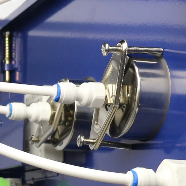 Commercial RO Water Purifier Manometer Stainless Steel Oil Filled Shock Proof Mechanical Meter 0-3MPA Manometer