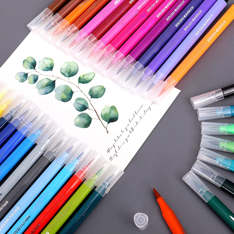 Wholesale Custom Logo 12/24/36/48 Colors Liquid Chalk Fluorescent Maker Pens Marker Pen Set