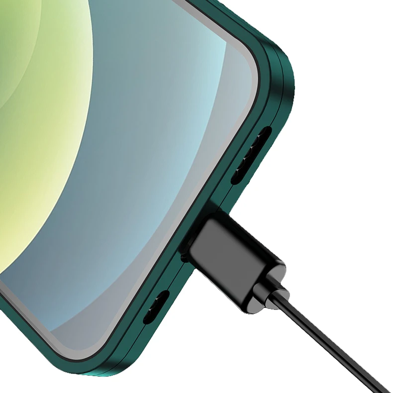  Чехол для телефона с полным покрытием 360 градусов iPhone 12 PC защитный чехол Pro Max закаленным