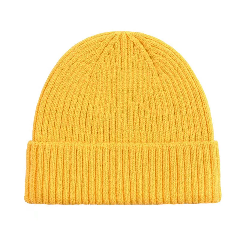 Sewingman 23SM9041 Classic Winter Personalizado Gorro Blank Solid Rib Knit Beanie Stocking Cap