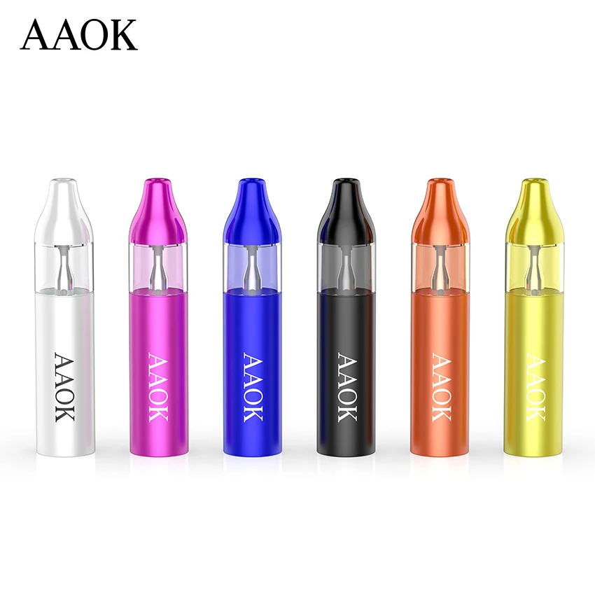 AAOK YZ18 Custom Oem Design 500mAh rechargeable and 6.5ml refillable vape pod pen