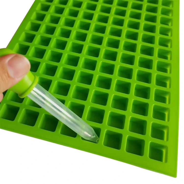 4 Pcs Set 126 Cavity Silicone Ice Cube With Dropper Online Top Seller 2022 Kitchen Accessories Baking Tools Square Cake Moulds