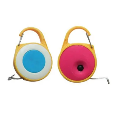 Custom Logo Retractable Steel Tape Measure Keychain with Carabiner