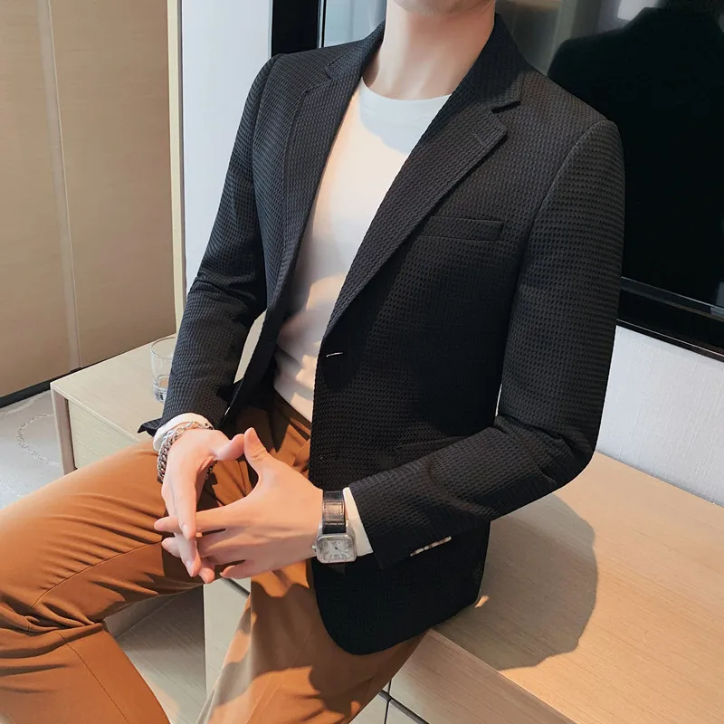 BOOM Link-Q2P84-Hot sale mens solid corduroy casual suit jacket
