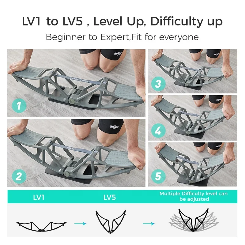 Powerbridge Drop-shipping exercise fitness training bodyweight rows Interactive Core Trainer plank board exercise