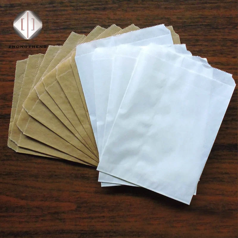  Bioecycle Small Plain Wax Paper Bag/Greaseproof Bag For Oil