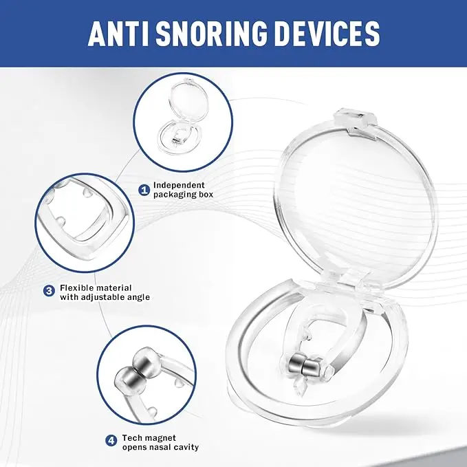 Eco-Friendly PE Material Soft Silicone Nose Clip with Anti-Snoring Magnet Multi-Purpose Household Chemicals Solution