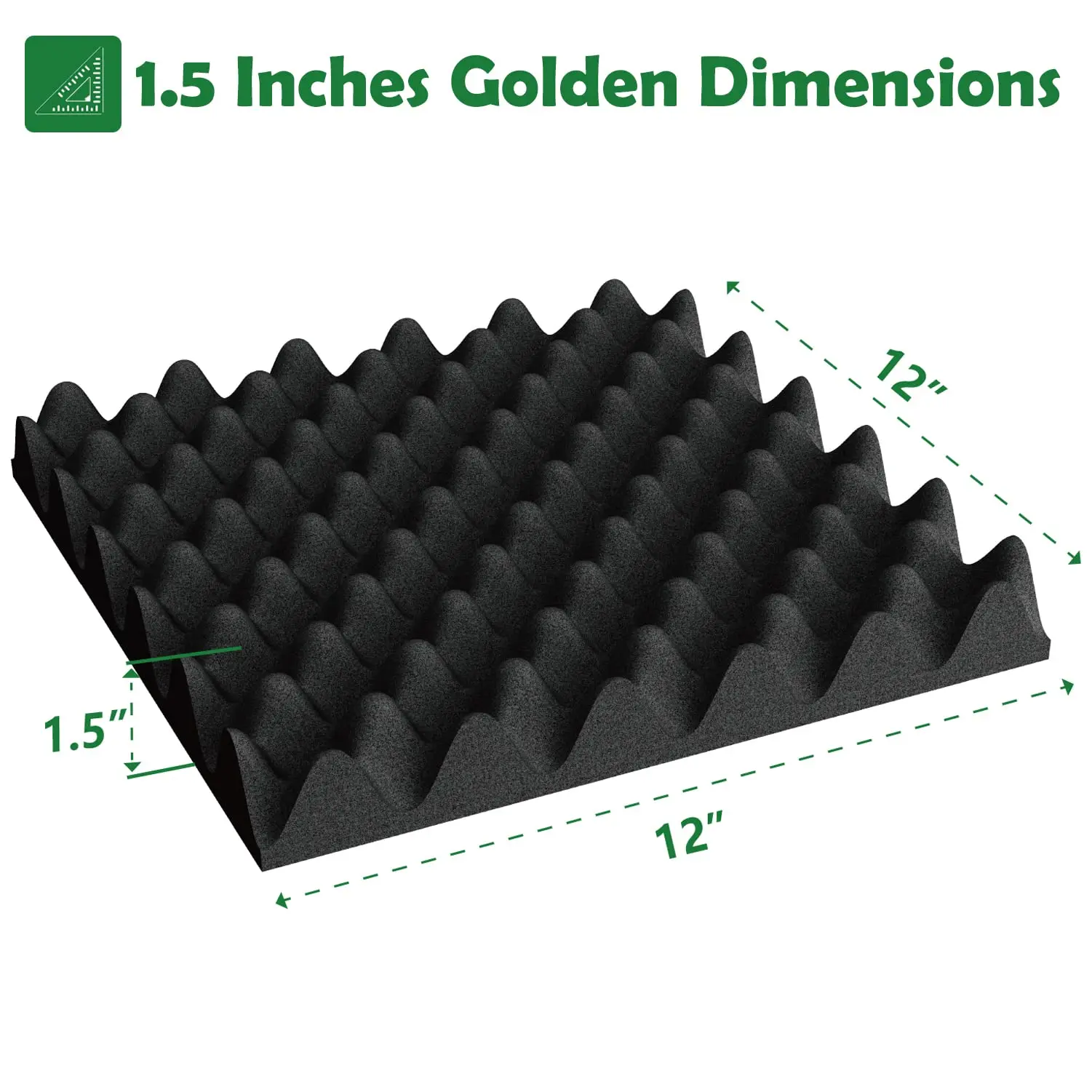 2024 Hot Sales Pyramid Acoustic Foam Panels Sound Absorbing Foam Polyester Acoustic Panel Soundproof Foam Acoustic