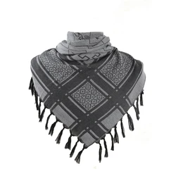 China factory sale custom logo cotton high quality men tactical Arab square scarves
