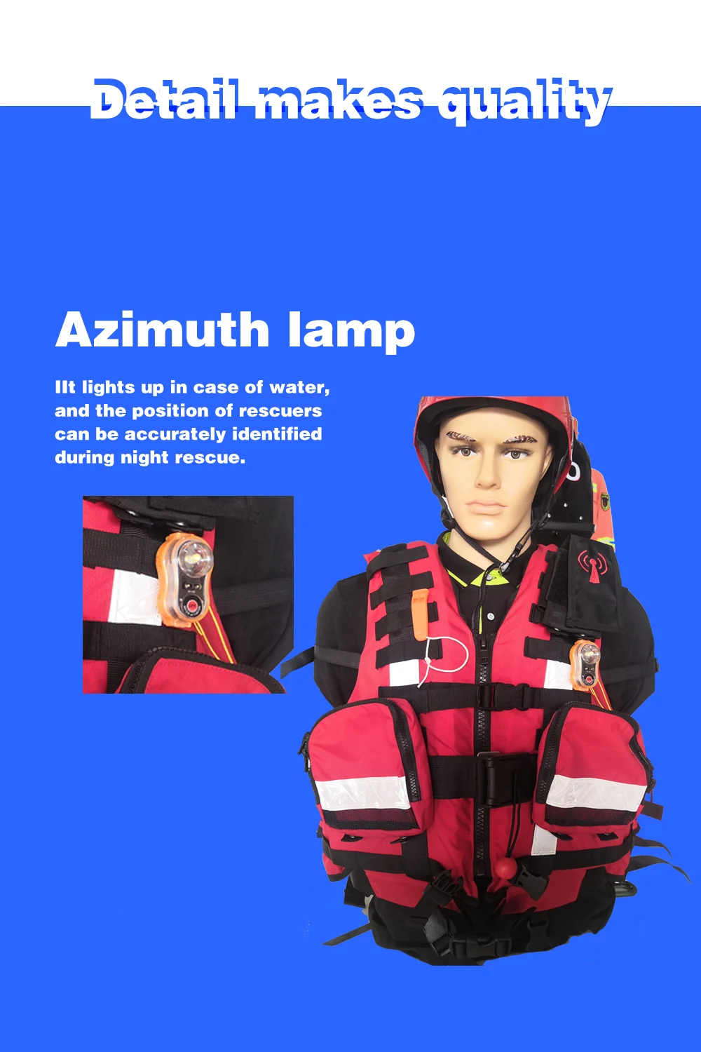 Water rescue vest rescue