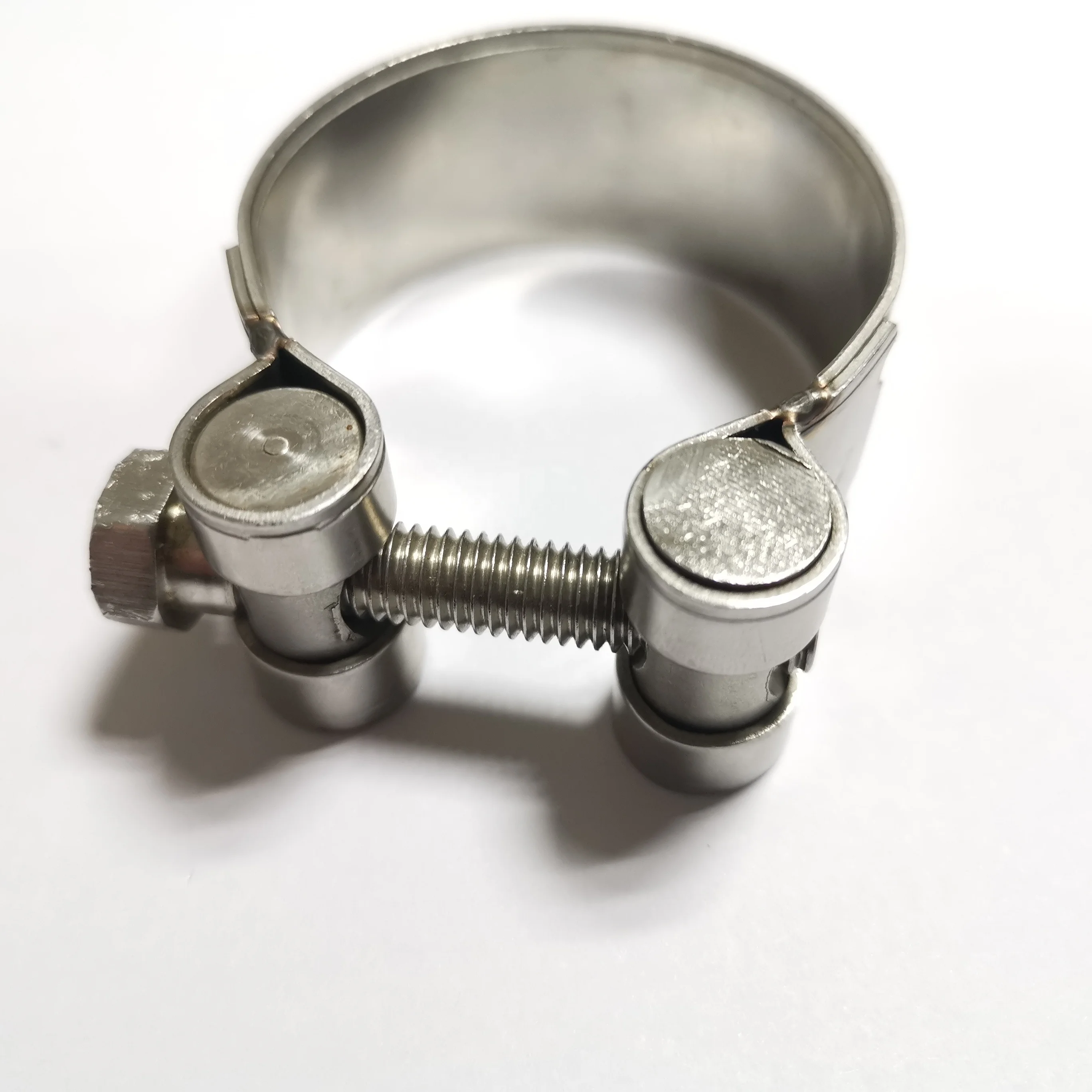 304 Stainless Steel Heavy Duty T-bolt European-Style Hose Clamp Double Bolt Strong Hose Pipe Clamp Clip
