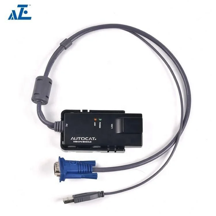 AZE 1U 17inch rackmount 32 port Cat5e Switch IP Kvm Console