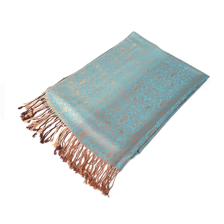 Custom digital printing comfortable woman paisley pashmina scarf