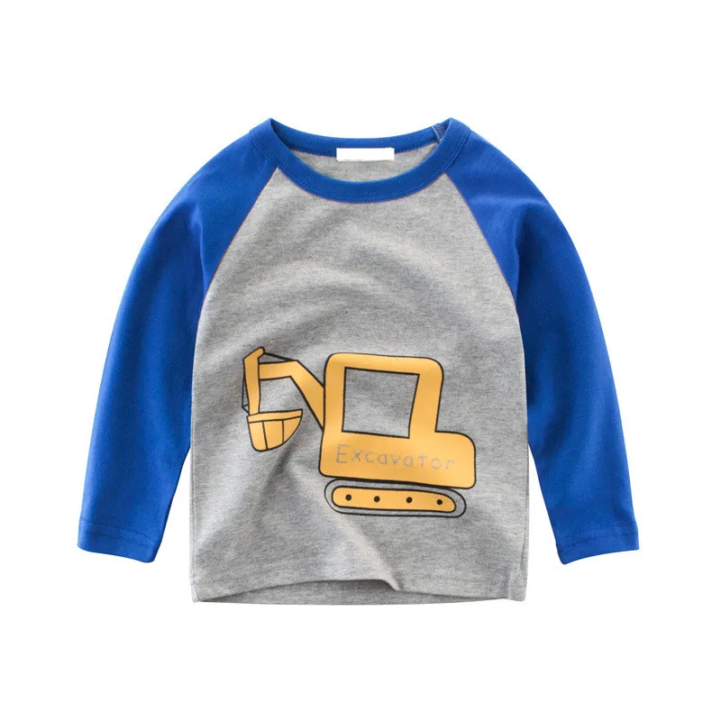 
2019 kids bottoming shirts cotton baby boy long-sleeved tops and blouses 