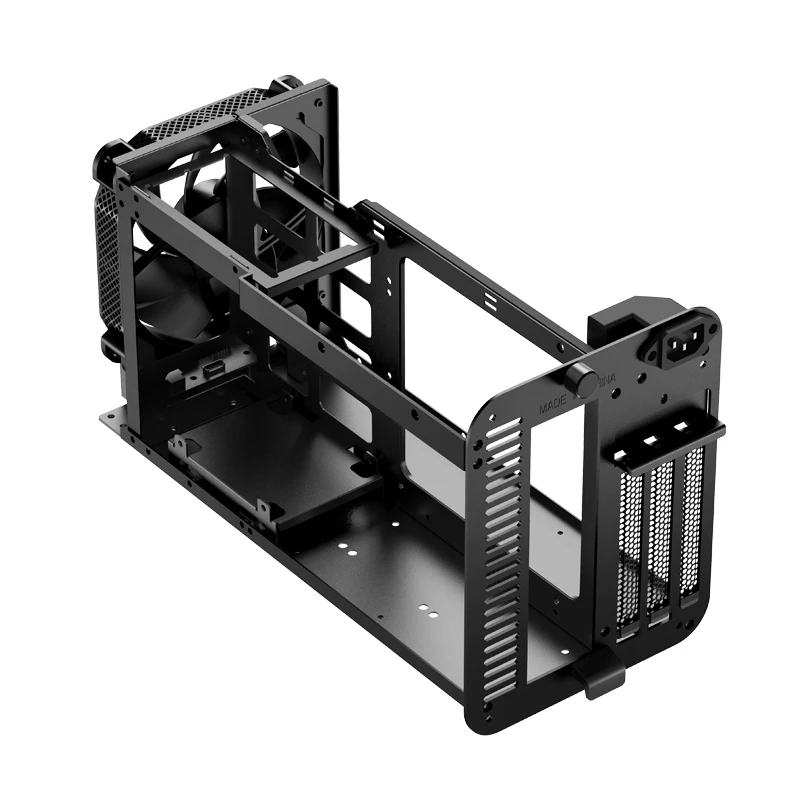 JONSBO V11 Pull-out structure Standing and lying Double side ventilation Comes with 14CM fan Aluminum Mini ITX Case