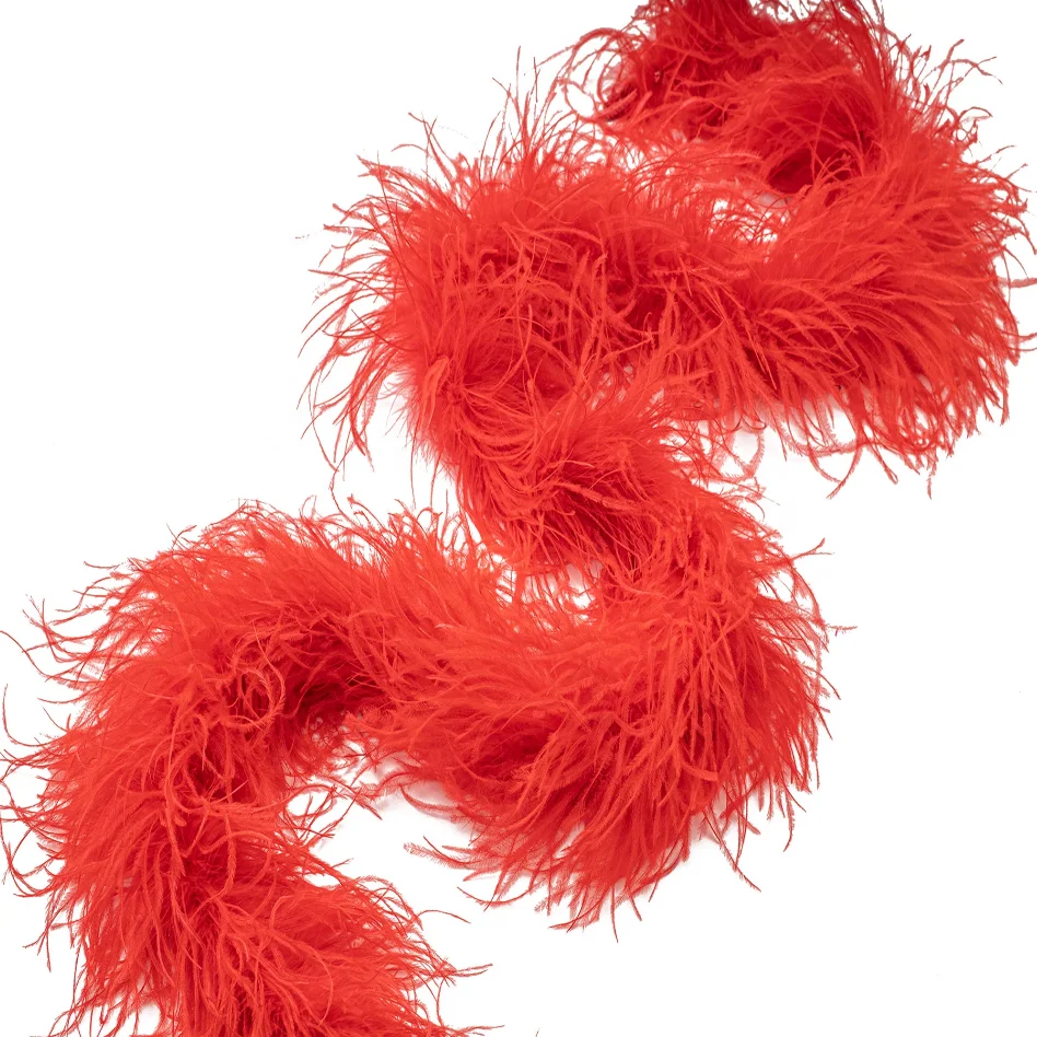 Высокое качество 3 слоя мягкие боа из страусиных перьев для перо, штаны для танцев, платье украшения