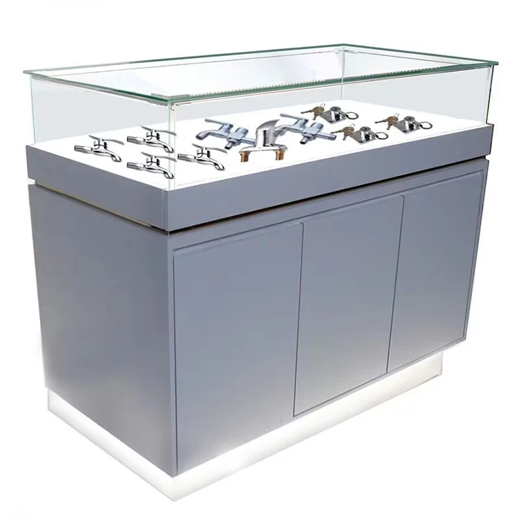 Wholesale custom retail store display fixtures glass display cases and jewelry counters