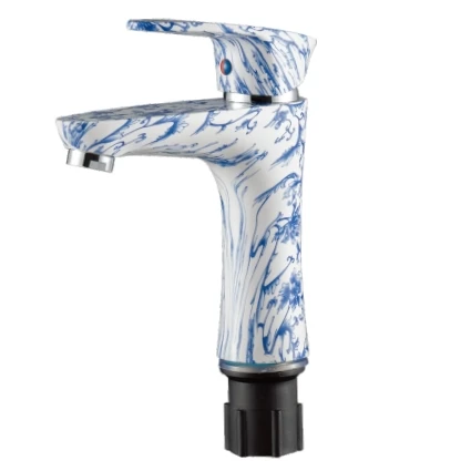 Plastic Basin Mixer Faucets Bathroom Water Mixers Single Hole Basin Sink Faucet Modern Hot Cold Water Mixer Basin Faucet