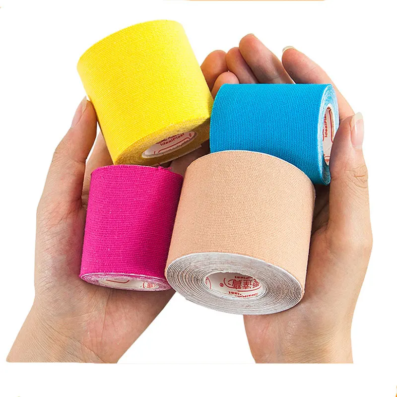 colorful flexible high elastic kinesiology muscle tape sport