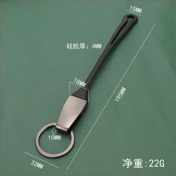 Danish black titanium car keychain creative keychain 1st and 2nd generation car keychains