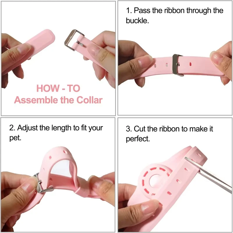 Custom Adjustable Waterproof Anti-lost GPS Cat Dog Pet Tracking Silicone Dog Collar with AirTag Holder