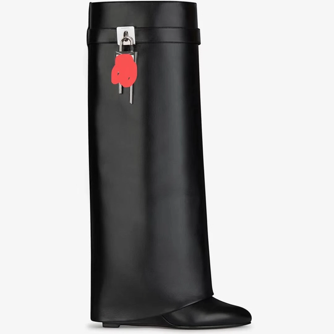 Latest wholesale heels designer over the knee high boots ladies wedge high heels long boots for women winter thigh high boots