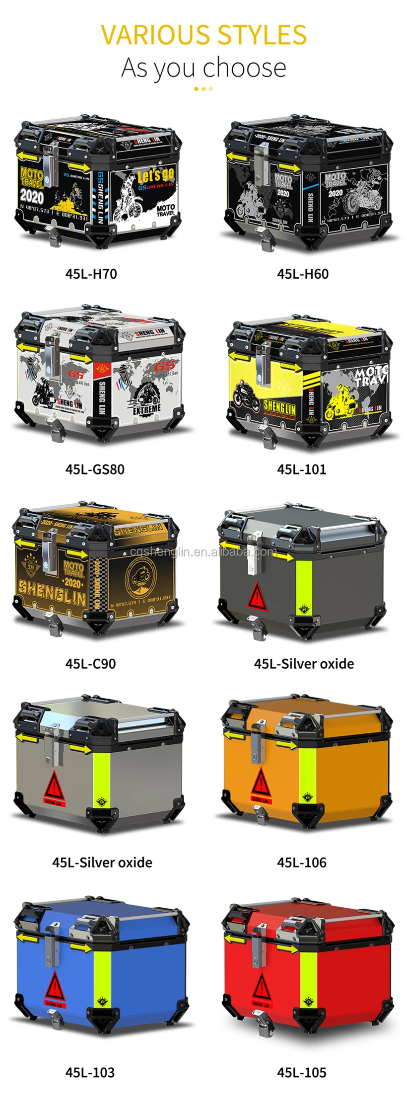 SHENGLIN 45L Прямая продажа с завода мотоциклетный задний шлем