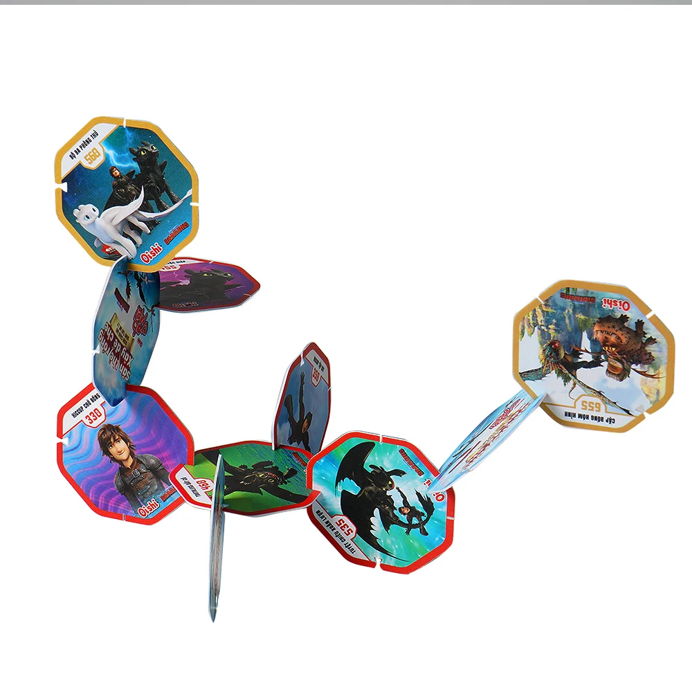 Food Company Promotion plastic cards Tazos Customized Printing  PP tazo card Tazos with Custom Design