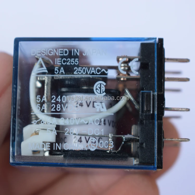 New original electrical component plug-in AC/DC small intermediate relay for industrial and building equipment