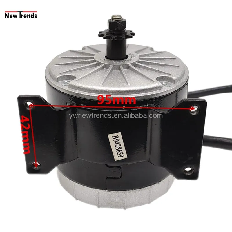 MY1016 350W 24V 36V High Speed Mini Bike Electric Scooter DC Brushed Motor Kit with Controller for DIY