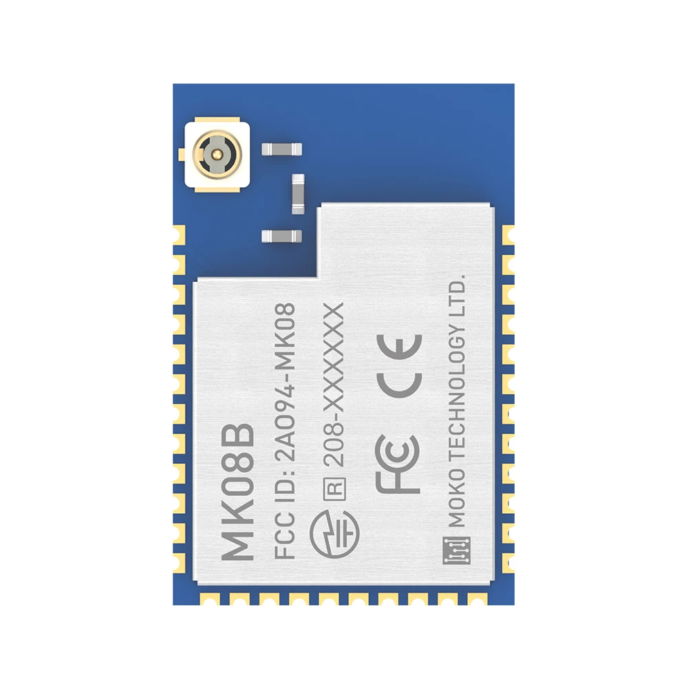Ultra low energy UART Transparent Transmission nrf52840 ble5.0 module with amplifier and external antenna connector
