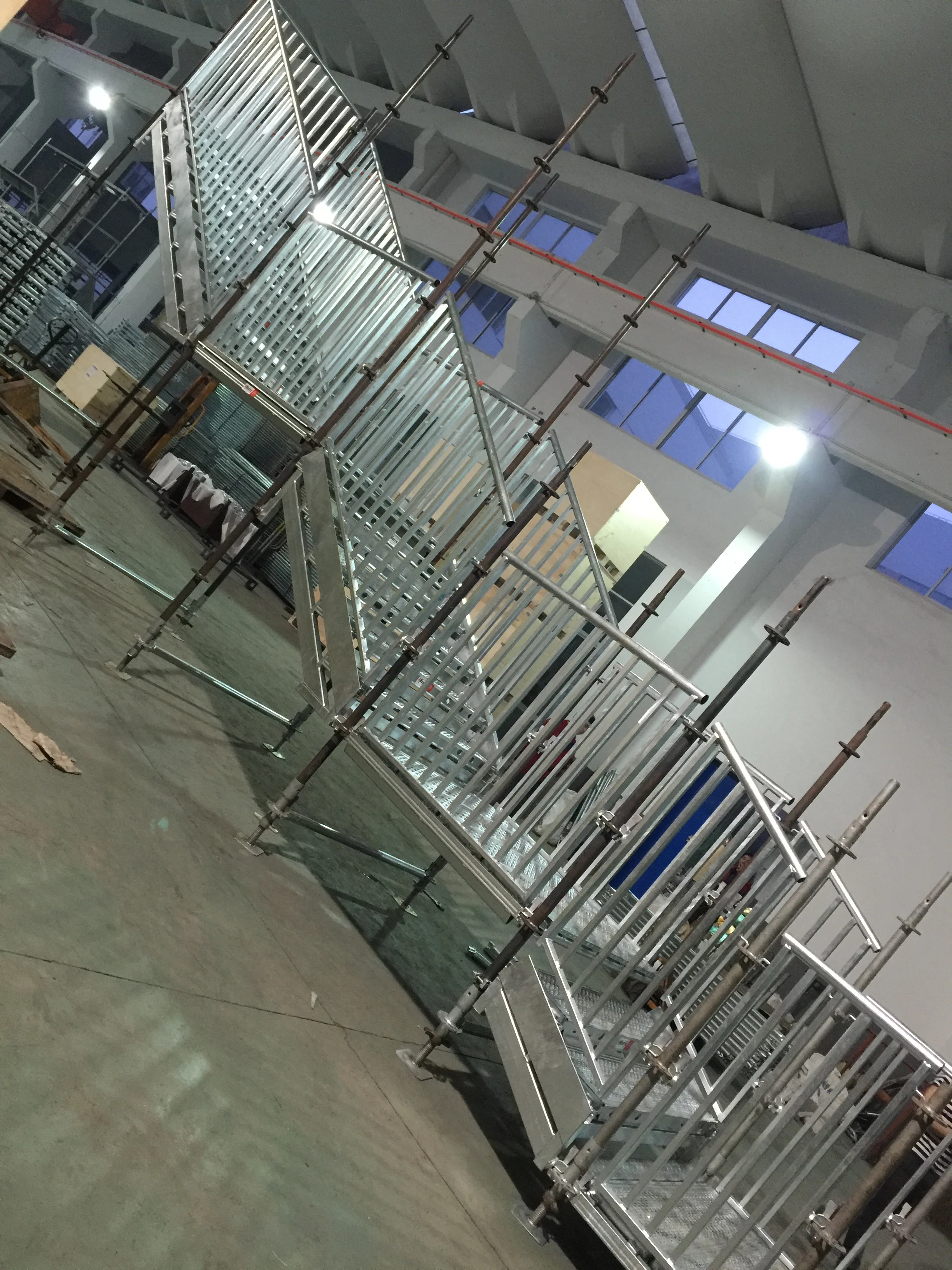 Galvanized Outdoor  Stair For Public Use