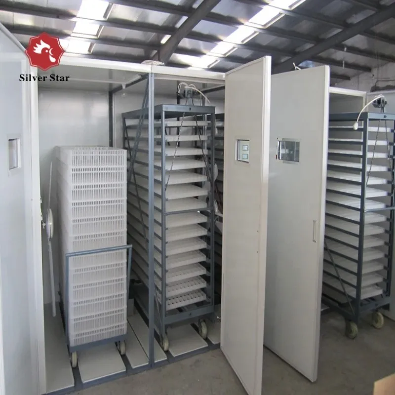 High Hatching Rate Digital Automatic 19200 Chicken Egg Incubator