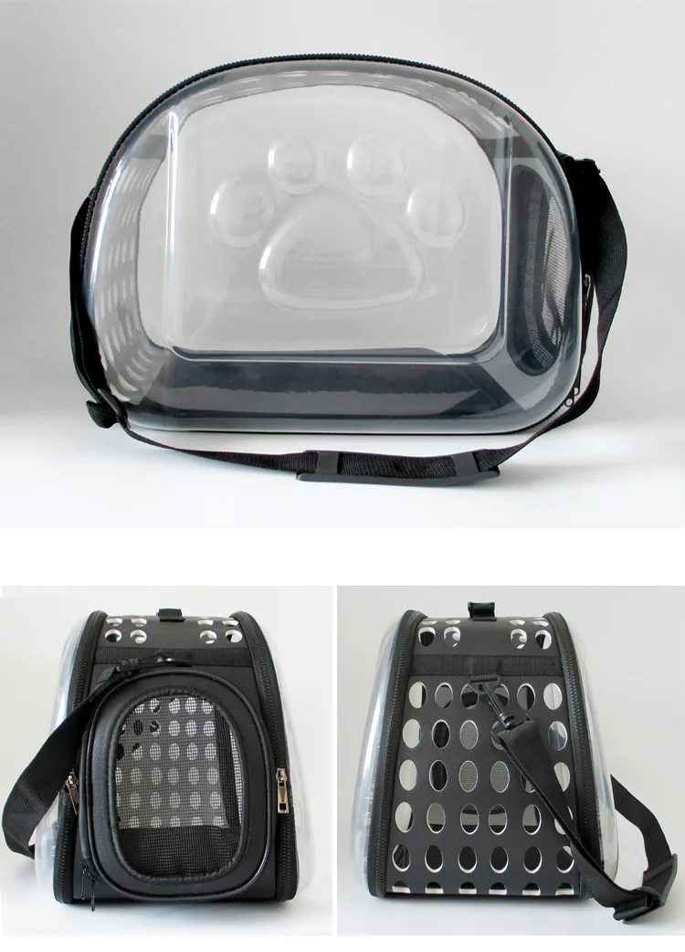 Transparent Pet Dog Backpack Two Side Ventilation Holes Fashion Pet Bag