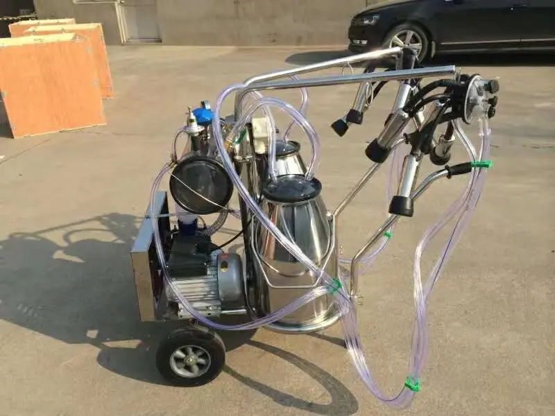 Hot Sale Single Cow Electric Portable Milking Machine Includes Motor and Bucket New Condition 1 Year Warranty