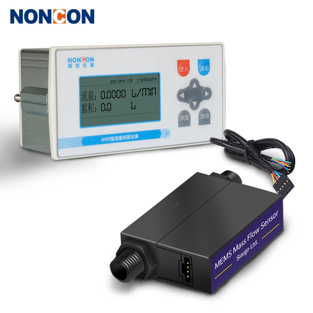 Mf4003 4008 gas flowmeter nitrogen compressed air oxygen micro flowmeter digital mass flowmeter