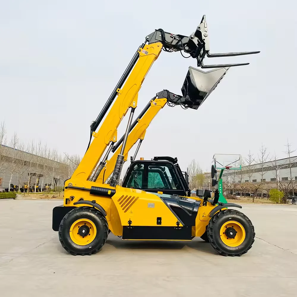 Telescopic Forklift Diesel Weichai 103kw Motor 3 ton 4 ton Chinese Compact boom handler mini telehandler