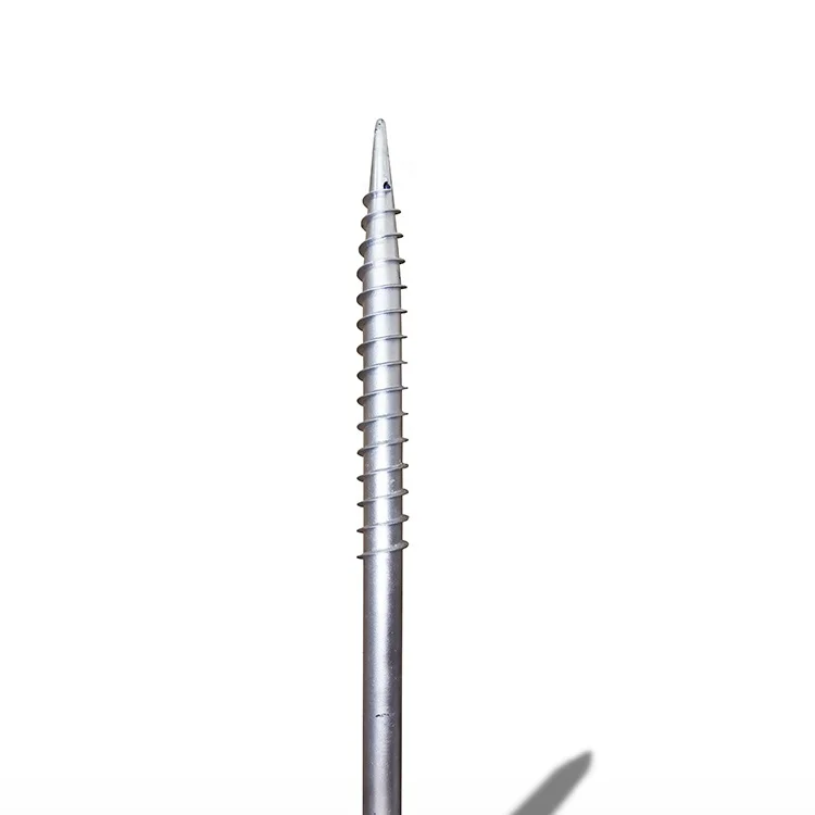 Hot Dipped Galvanized U type Ground Screw Post Anchor