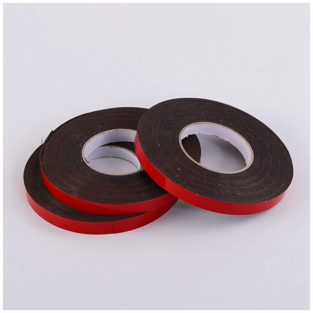 3mm 5mm 10mm 25mm Width White Black Strong Bonding Double Sided Or Single Sided Self Adhesive Pe Eva Foam Seal Tape Roll