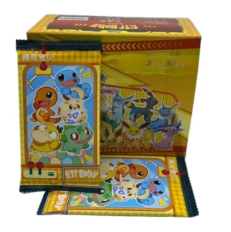 Hot Selling Pokemoned Boxes Anime Carton Crad Pokemoned Mika Eif baby Kids Pocket Monster Boys Pokemoned Collected Card