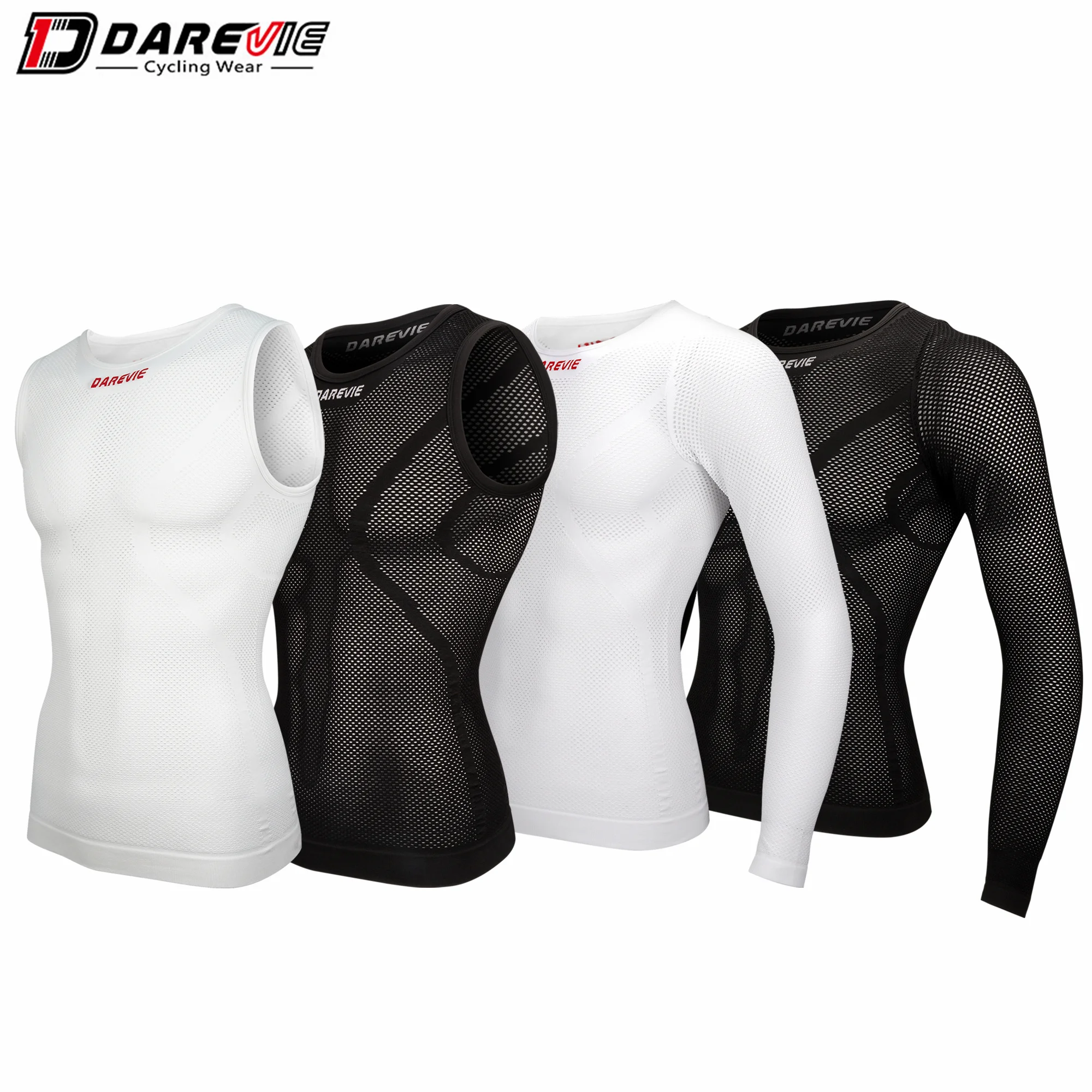 Darevie manufacturer seamless vest clothing custom logo outdoor sport gym sleeveless cycling underwear