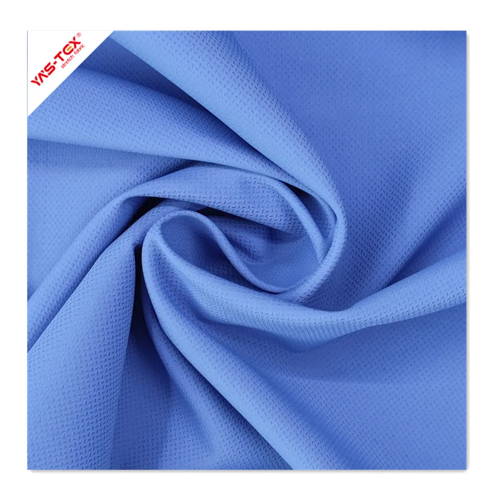 Waterproof 100 Polyester high 4-way stretch yarn Jacquard Woven Fabric for Sports Wear School Uniform Sports Shoes Customized