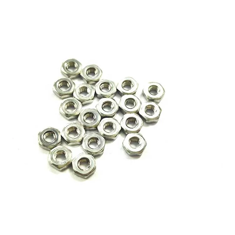 Factory Price Hex Nuts Carbon Steel size M2.5 M3 M4 M5 M6 M8 M10  Stainless Steel  Hexagonal Nut 304 hexagon Nuts made in china
