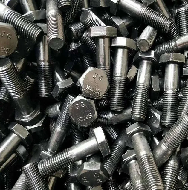  8 класс DIN931 DIN933 DIN934 черные стальные шестигранные болты и