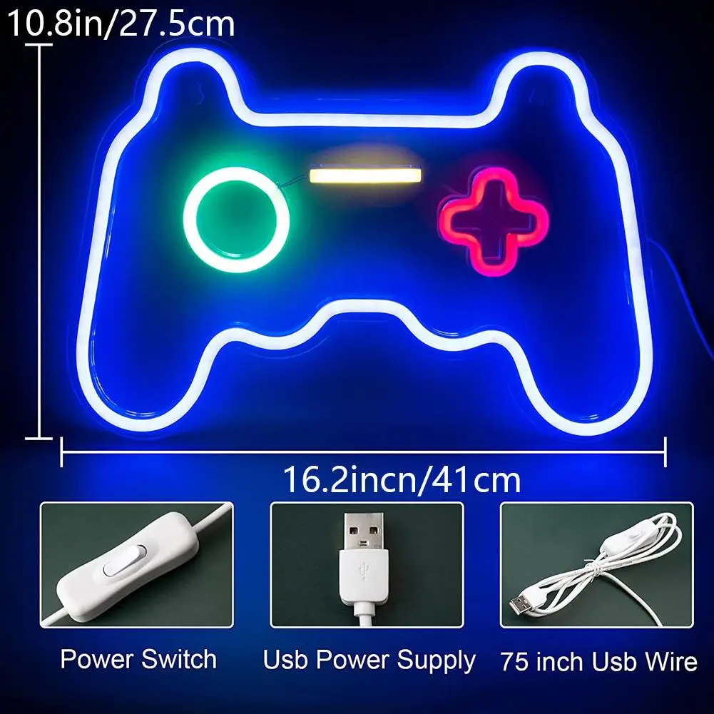 Gamepad Acrylic Board Shape Lamp In Love Wedding Lets Party Neon Lights Holiday Neon Lights For Home Decoration